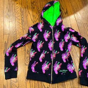 Andy Warhol print collectors hoodie- Revolver Guns Pop Art Hoodie NEAR perf